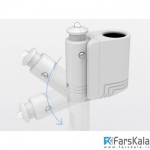 شارژر فندکی راک Rock Space 2 in 1 Foldable Car Charger With Lighter Socket
