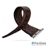 بند چرم طبیعی اپل واچ 2 و 1 سایز 38mm مدل Crocodile برند HOCO