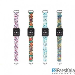بند طرح دار اپل واچ Hoco Apple Watch Lucida Series Figure Watchband 38mm