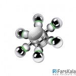 اسپینر فلزی شش پره‌ ای هوکو HOCO Brass Hexagon EDC Toy Hand Spinner Fidget