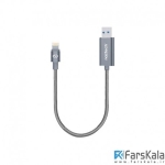 کابل حافظه دار و انتقال داده لایتنینگ  Naztech Luv Share Lightning Cable 128G