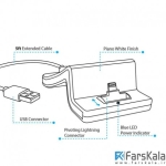 داک شارژ آیفون نزتک Naztech MFi Lightning Charge & Sync Super Dock