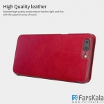 کیف محافظ چرمی نیلکین Nillkin QIN Series برای گوشی OnePlus 5