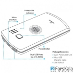 شارژر وایرلس و پاوربانک نزتک Naztech PB2800qi Power Bank