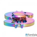 اسپینر فلزی دو پره ای رنگین کمانی طرح دلار Fidget Spinner Metal Rainbow Dollar