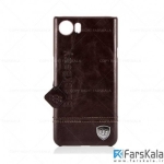 قاب محافظ چرمی بلک بری Leather Case برای گوشی Blackberry KEYone