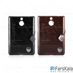 قاب محافظ چرمی بلک بری Leather Case برای گوشی BlackBerry Passport Silver