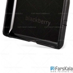 قاب محافظ چرمی بلک بری Leather Case برای گوشی BlackBerry Passport Silver