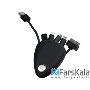کابل شارژ چهارکاره پرومیت مدل  Promate chargerhub