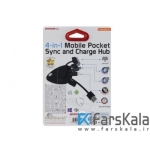 کابل شارژ چهارکاره پرومیت مدل  Promate chargerhub