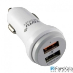 شارژر فندکی سریع Totu Design Dual Port Car Charger CC04