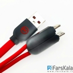 کابل تبديل USB به microUSB و لایتنینگ wk مدل 2in1