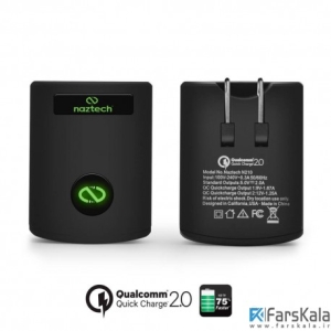 شارژر دیواری نزتک مدل  Naztech N210 Qualcomm 2.0 همراه با کابل microUSB
