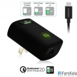 شارژر دیواری نزتک مدل  Naztech N210 Qualcomm 2.0 همراه با کابل microUSB