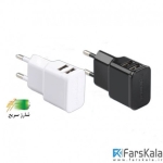 شارژر دیواری پرومیت Promate Hype-EU Dual USB Home Charger
