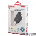 شارژر دیواری پرومیت Promate Hype-EU Dual USB Home Charger
