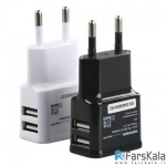 شارژر دیواری پرومیت Promate Hype-EU Dual USB Home Charger