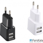 شارژر دیواری پرومیت Promate Hype-EU Dual USB Home Charger