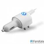 شارژر دیواری و فندکی نزتک Naztech N300 3-in-1 Charger 1000mA