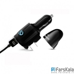 شارژر دیواری و فندکی نزتک Naztech N321 2.4A Dual USB 3-in-1 Charger for Micro USB Devices