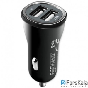 شارژر فندکی دو پورت پرومیت Promate Vivid Dual Port Car Charger