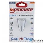 شارژر فندکی دو پورت پرومیت Promate Vivid Dual Port Car Charger