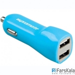 شارژر فندکی دو پورت پرومیت Promate Vivid Dual Port Car Charger