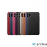 قاب چرمی اصلی آیفون X مدل Apple Leather
