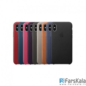 قاب چرمی اصلی آیفون X مدل Apple Leather