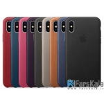 قاب چرمی اصلی آیفون X مدل Apple Leather