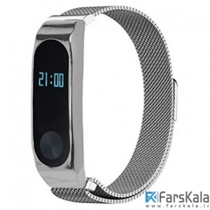 بند فلزی آهن ربایی دستبند شیائومی Xiaomi Metal Mi Band 2 Magnetic Strap