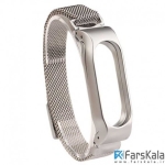 بند فلزی آهن ربایی دستبند شیائومی Xiaomi Metal Mi Band 2 Magnetic Strap