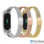 بند فلزی آهن ربایی دستبند شیائومی Xiaomi Metal Mi Band 2 Magnetic Strap