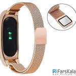 بند فلزی آهن ربایی دستبند شیائومی Xiaomi Metal Mi Band 2 Magnetic Strap