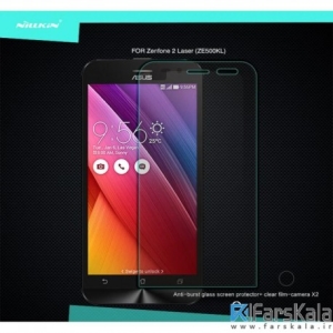 محافظ صفحه نمایش شیشه ای Asus Zenfone 2 Laser ZE500KL H مارک Nillkin