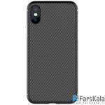 قاب نیلکین Apple iPhone X مدل Carbon Fiber