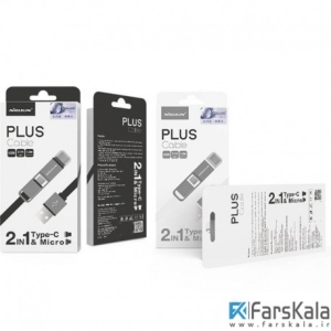 کابل دو سر تایپ سی و میکرو یو اس بی نیلکین Nillkin Plus Cable