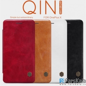 کیف چرمی نیلکین Nillkin Qin Leather Case OnePlus X