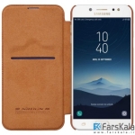 کیف چرمی نیلکین Nillkin Qin Leather Case Samsung Galaxy J7 Plus