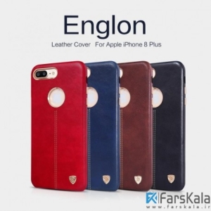 قاب محافظ چرمی نیلکین Nillkin Englon Apple iPhone 8 Plus
