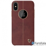 قاب چرمی نیلکین Apple iPhone X مدل Englon
