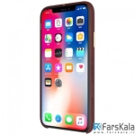 قاب چرمی نیلکین Apple iPhone X مدل Englon