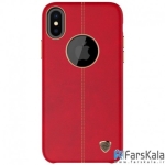 قاب چرمی نیلکین Apple iPhone X مدل Englon