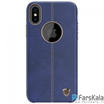 قاب چرمی نیلکین Apple iPhone X مدل Englon