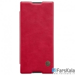 کیف چرمی نیلکین Nillkin Qin Leather Case Sony Xperia XA1 Plus