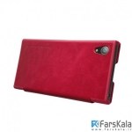 کیف چرمی نیلکین Nillkin Qin Leather Case Sony Xperia XA1 Plus