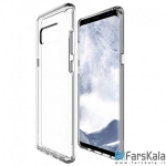 قاب محافظ شیشه ای - ژله ای Transparent Cover برای Samsung Galaxy Note 8