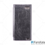 کیف چرمی بلکبری Huanmin Flipcover Leather Hardcase For BlackBerry Leap