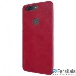 کیف چرمی نیلکین Nillkin Qin Leather Case Oneplus 5T