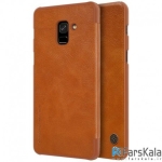 کیف چرمی نیلکین Nillkin Qin Leather Case Samsung Galaxy A8 2018